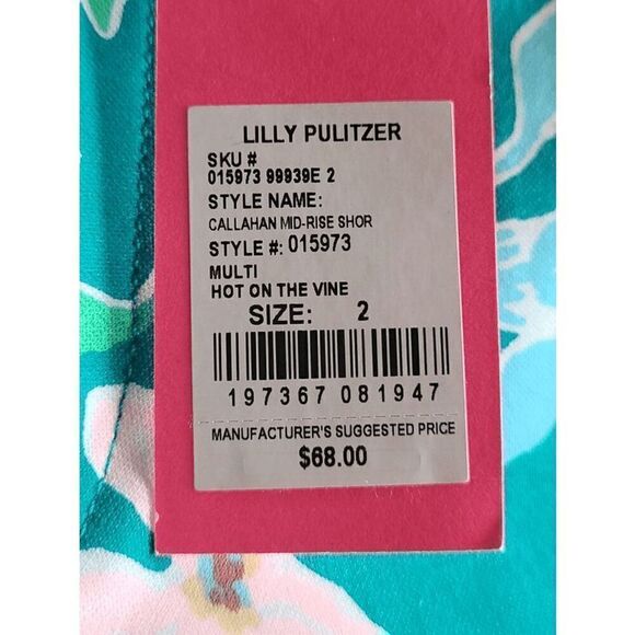 💚🌴 LILLY PULITZER 5" Callahan Mid Rise Stretch Short with Pockets SIZE 2 NWT - Picture 8 of 16